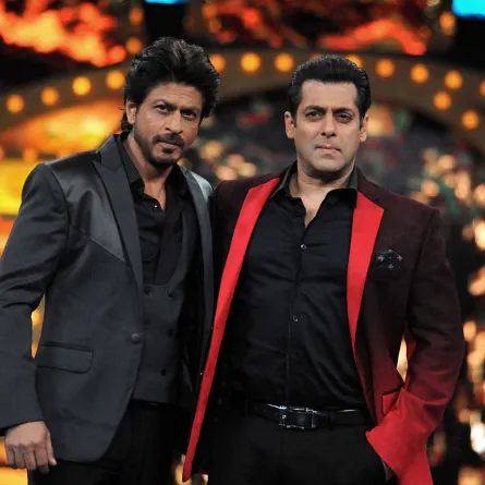 سلمان خان وشاروخان (Shah Rukh Khan and Salman Khan) -مصدر الصورة: Sujit JAISWAL / AFP