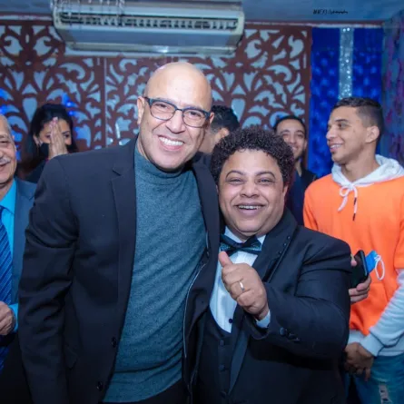 محمد بطاوي مع أشرف عبدالباقي - الصورة من حساب بطاوي على الفيس بوك