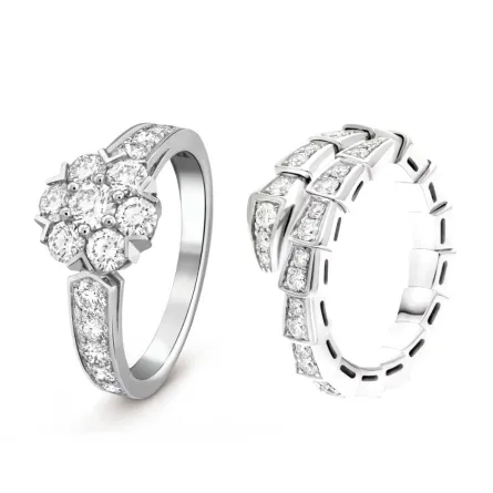 موديلات خواتم ذهب أبيض ناعمة للمرأة الراقية