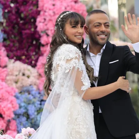 صور زفاف تامر عاشور ونانسي نور - الصورة من حساب تامر عاشور على إنستغرام