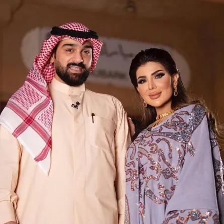 إلهام الفضالة وشهاب جوهر - صورة من صفحتها على إنستغرام 