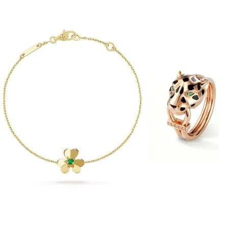 مجوهرات مرصعة بالفصوص الخضراء تناسبك لاطلالات الخريف هذا العام