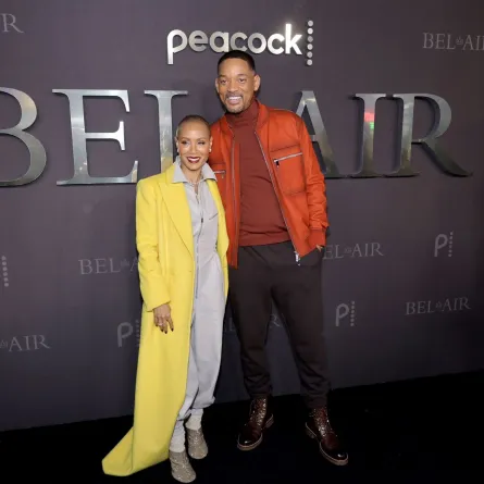 ويل سميث وزوجته جادا بينيكيت سميث (Jada Pinkett Smith and Will Smith). مصدر الصورة: Matt Winkelmeyer/Getty Images/AFP