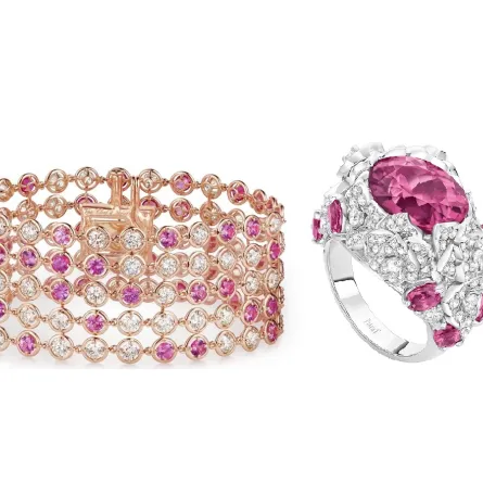 أجمل تصاميم مجوهرات وردية لشهر أكتوبر الوردي 2023