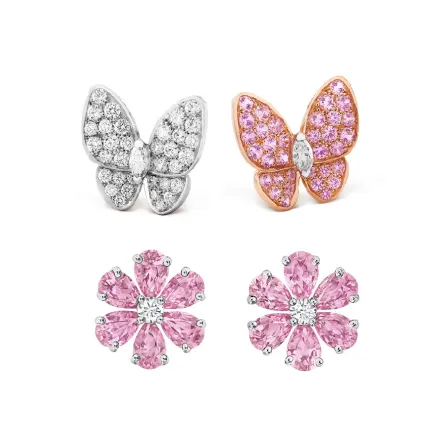 تزيني بأفخم أقراط وردية لشهر أكتوبر الوردي