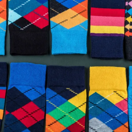 مجموعة من الجوارب النظيفة