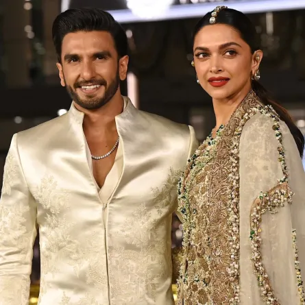 رانفير سينغ وديبيكا بادكون (Ranveer Singh and Deepika Padukone). مصدر الصورة: SUJIT JAISWAL / AFP