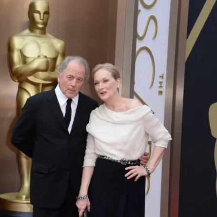 ميريل ستريب ودون غومير (Meryl Streep and Don Gummer). مصدر الصورة: ROBYN BECK / AFP