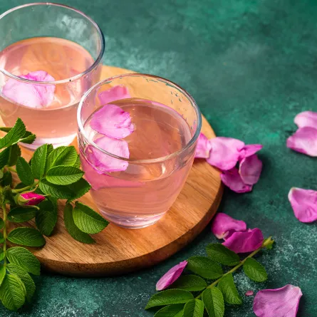 فوائد شرب ماء الورد مع الماء للنساء (المصدر: Shutterstock)