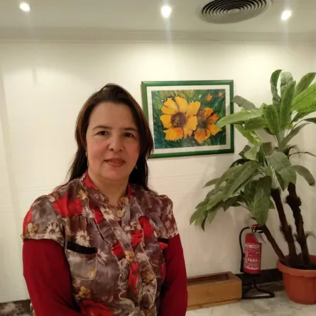 ناهد الصباح - الصورة من حسابها الشخصي على الفيس بوك