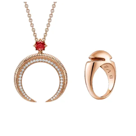 بين العصرية والفخامة.. مجوهرات ذهب وردي بتصاميم ساحرة لسهراتكِ