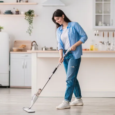 دليل التنظيف لأرضيات المنزل  