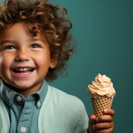  صورة طفل يأكل الآيس كريم