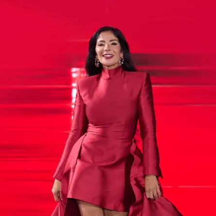 منى زكي، مصدر الصورة Launchmetrics/Spotlight ©