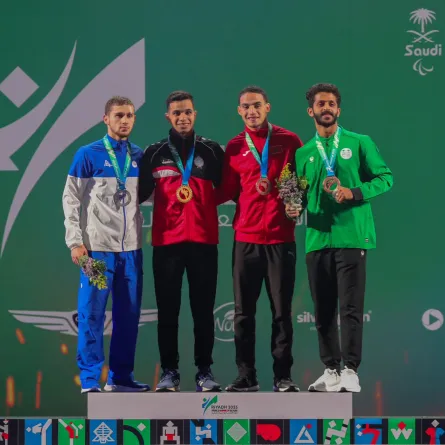 السعودية تتوج بأول ميداليتين في الألعاب العالمية القتالية - الصورة من حساب اللجنة الأولمبية والبارالمبية السعودية على إكس