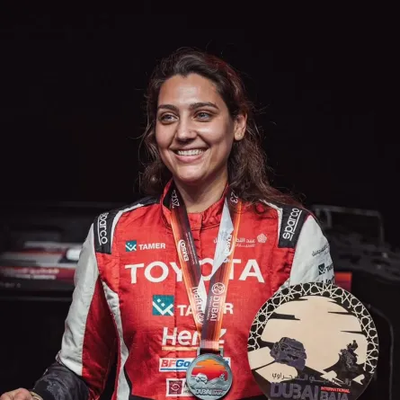  سائقة الراليات السعودية دانية عقيل - الصورة من المصدر 