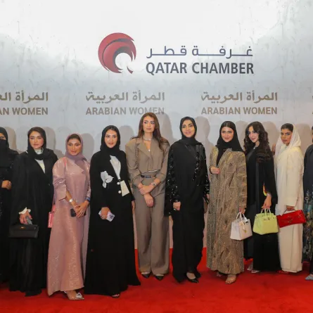 انطلاق فعاليات النسخة التاسعة من معرض المرأة العربية في قطر. الصورة من حساب Qatar Chamber على منصة x