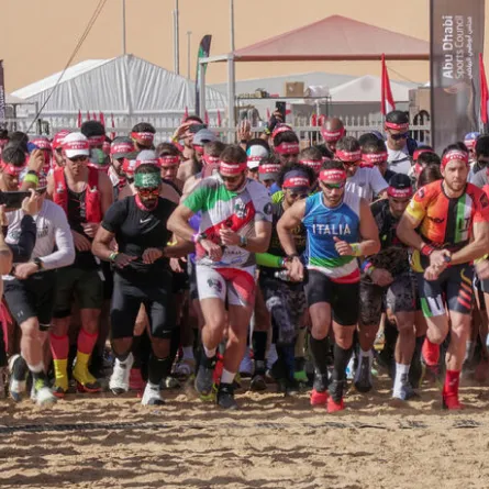 النسخة الثالثة لبطولة العالم للسبارتن. الصورة من مكتب أبوظبي الإعلامي