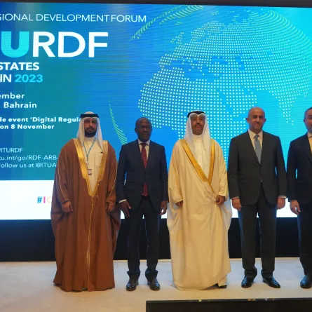 مملكة البحرين تستضيف المنتدى الإقليمي لتنمية الاتصالات للمنطقة العربية. الصورة من الحساب الرسمي لـKhaled El Mekwad على منصة x