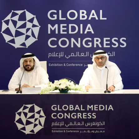 الدورة الثانية للكونغرس العالمي للإعلام تنطلق الأسبوع المقبل في أبوظبي. الصورة من الحساب الرسمي للكونغرس العالمي للإعلام على منصة x