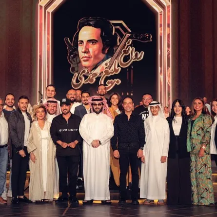 لقطة تذكاريه للنجوم في بروفات حفل روائع بليغ حمدي - الصورة من حساب "بنش مارك" على انستغرام  