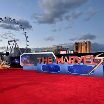 عرض فيلم THE MARVELS (مصدر الصورة:  David Becker / GETTY IMAGES NORTH AMERICA / Getty Images via AFP)
