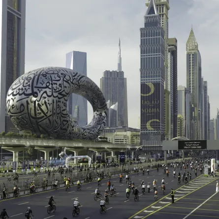 تحدي دبي للدراجات الهوائية. الصورة من مكتب دبي الإعلامي