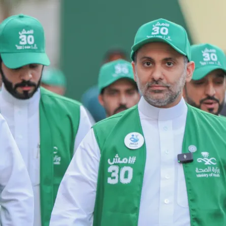 وزير الصحة الأستاذ فهد بن عبد الرحمن الجلاجل أثناء المشاركة في  الفعالية - الصورة من العلاقات العامة لوزارة الصحة