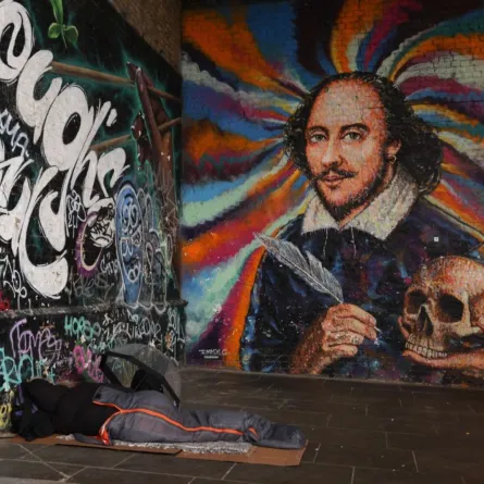 جدارية لشكسبير