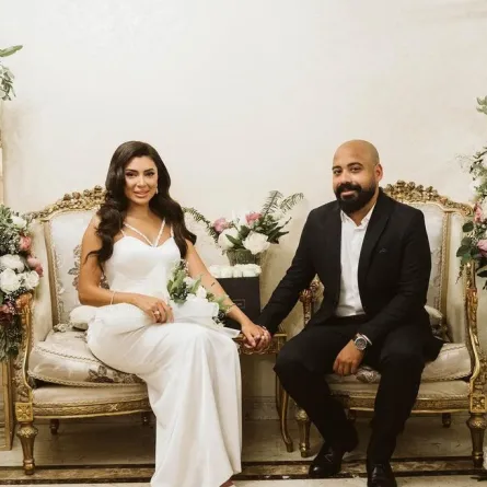 بسمة داود برفقة هاني سرحان - الصورة من صفحتها على إنستغرام