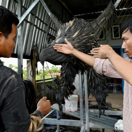 إعادة تدوير منحوتات من إطارات السيارات