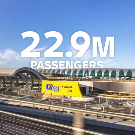 توقع زيادة أعداد المسافرين عبر مطار دبي الدولي هذا العام . الصورة من الحساب الرسمي لمطارات دبي على منصة x