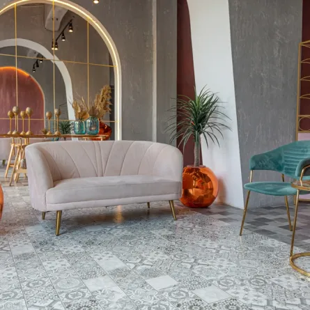 صالة مصممة حسب الطراز المغربي المحدّث 