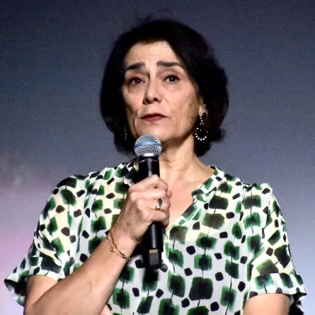 هيام عباس خلال تقديم الفيلم- مهرجان الفيلم الدولي بمراكش