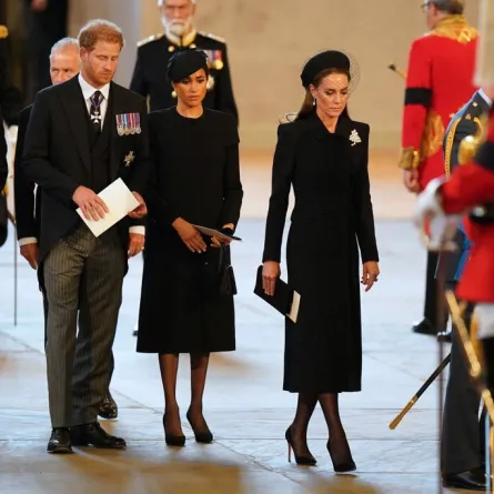 كيت ميدلتون وميغان ماركل Kate Middleton and Meghan Markle (مصدر الصورة: Jacob King / POOL / AFP)