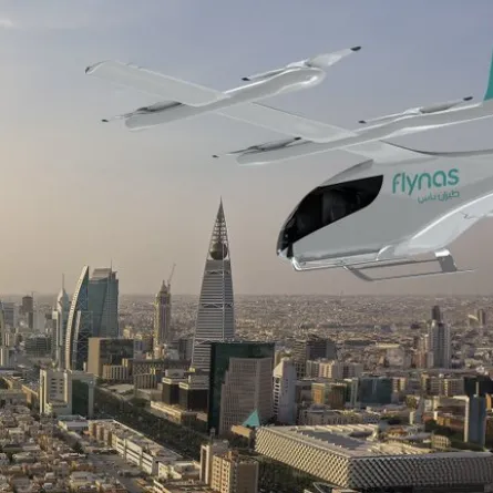 "طيران ناس" وEve Air Mobility يوقعان مذكرة تفاهم لبحث فرص تشغيل الطائرات الكهربائية في السعودية. الصورة من الحساب الرسمي لطيران ناس على منصة x