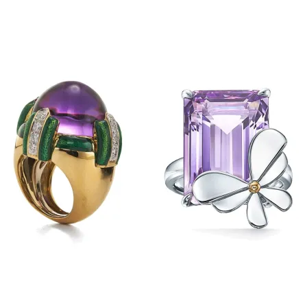 أجمل خواتم الجمشت ترافقك في إطلالاتكِ الفريدة