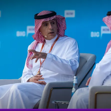 عادل الجبير يفتتح اليوم الثالث من ‎منتدى مسك العالمي - الصورة من حساب منصة مسك على إكس