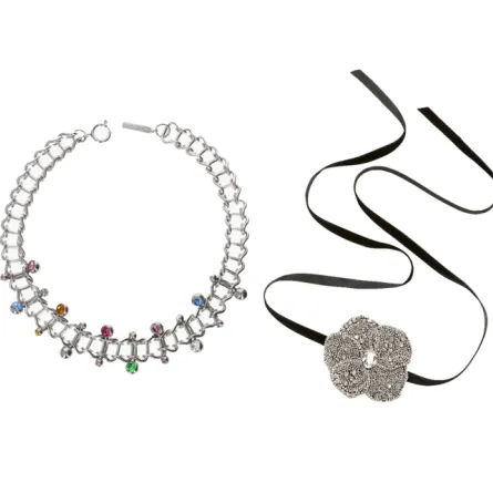 لإطلالات الصبايا العصرية.. قلادات مُرصعة بالكريستال موضة 2024