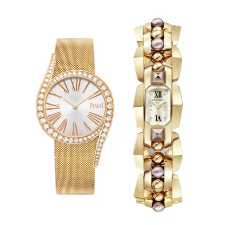 ساعات ذهب أصفر مرصوفة بالألماس.. تصاميم فاخرة لإطلالة تنبض بالحياة