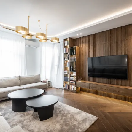 تصميم جذاب وبسيط لديكور التلفزيون