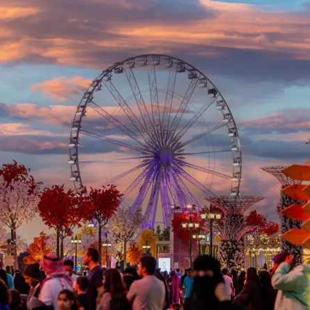 "55M Wheel".. عين بانورامية على منطقة وندر جاردن بموسم الرياض 2023