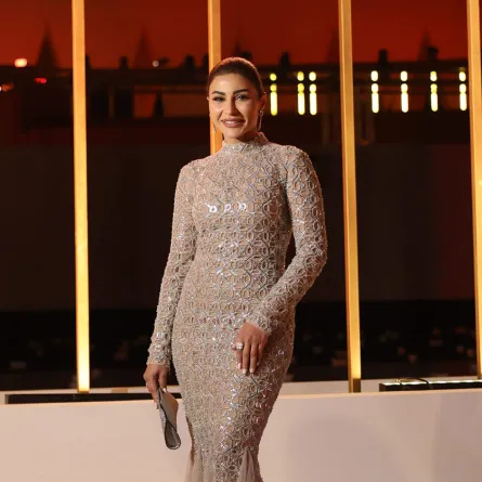 مهيرة عبد العزيز بمجوهرات ماسية فاخرة- تصوير يحيى أحمد خاص سيدتي