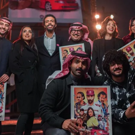 أبطال فيلم الهامور- الصورة من صفحة الفنانة خيرية أبولبن في إنستغرام