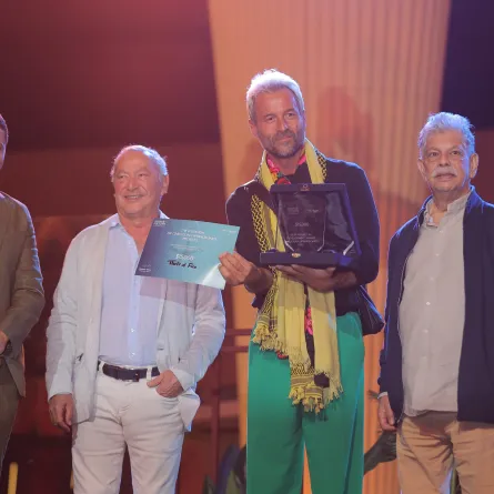 توزيع جوائز منصة الجونة السينمائية- الصورة من المركز الإعلامي لمهرجان الجونة السينمائي