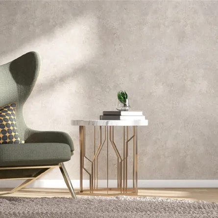  جماليّة البرونز تبدو في تفاصيل الديكور، مثل: قاعدة الطاولة 