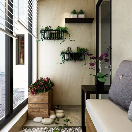 إعادة تصميم البلكونة، بعد إقفالها