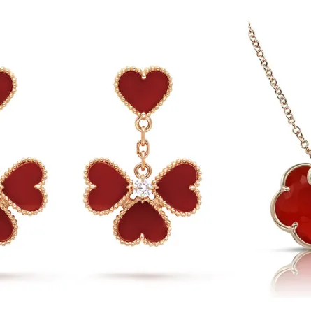 مجوهرات عصرية مُرصعة بالكارنيليان 