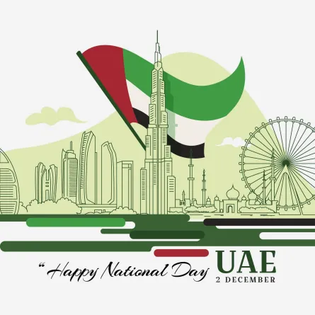 اليوم الوطني الإماراتي - Credits to Freepik