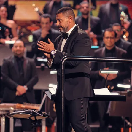 هاني فرحات من حفل روائع السنباطي- الصورة من المكتب الإعلامي لـ هاني فرحات